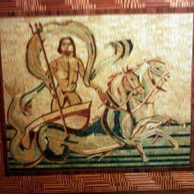Neptune, d'après une mosaïque de Cirta (Constantine), Algérie
